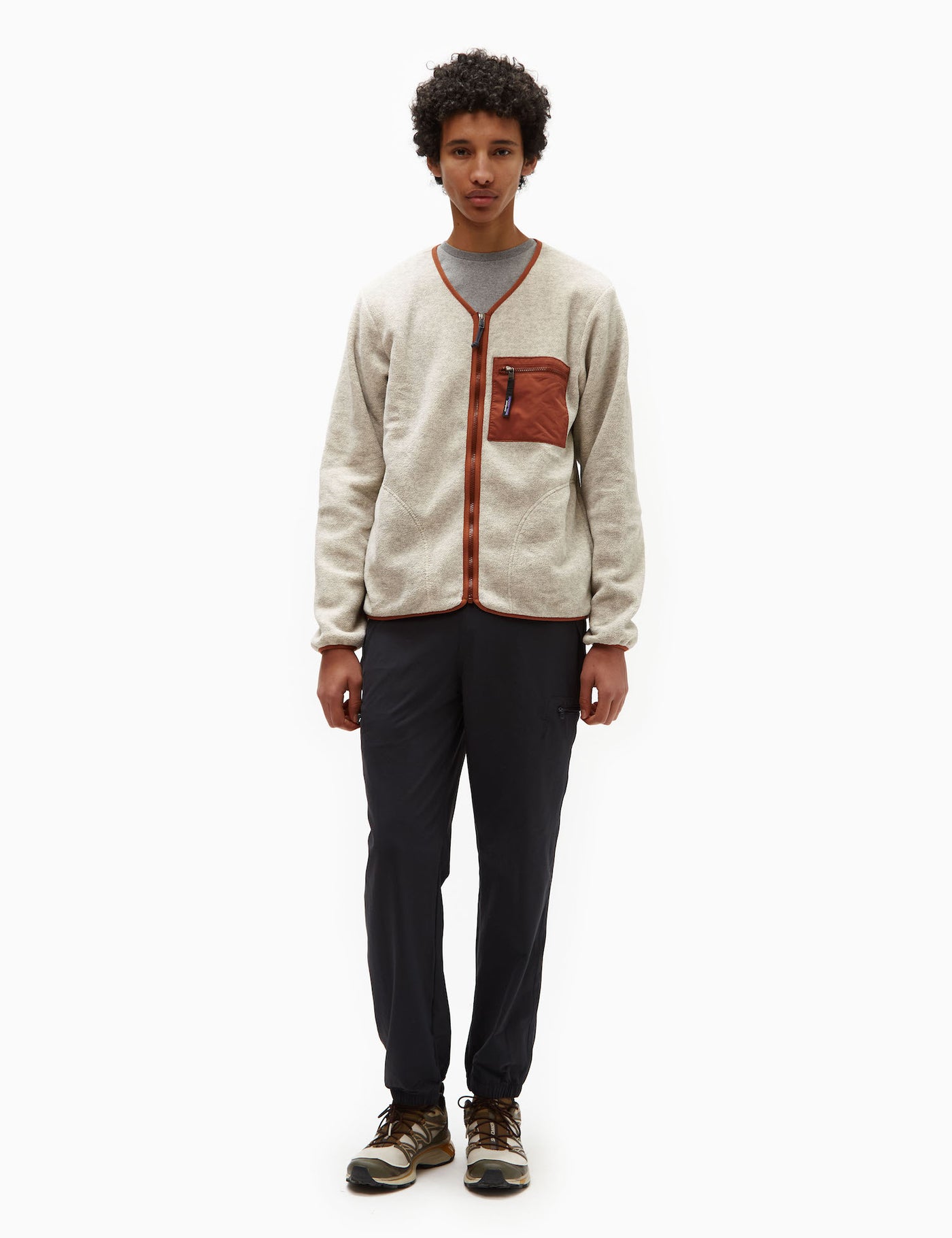 Patagonia Synch Fleece Cardigan - Oatmeal Heather | Urban Excess