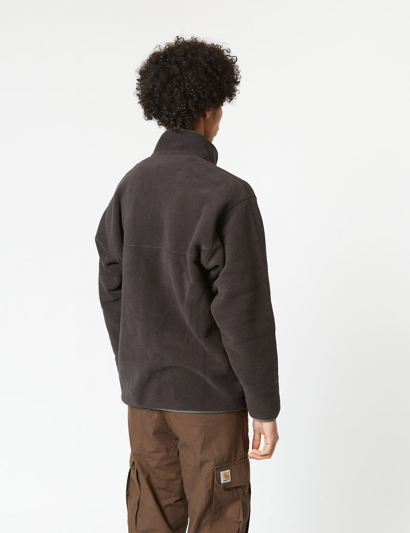 Patagonia Synchilla Snap-T Fleece Pullover - Black/Forge Grey