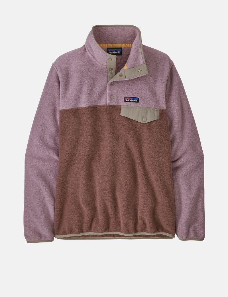 Patagonia Women's LW Synch Fleece Snap-T Pullover - Dulse Mauve