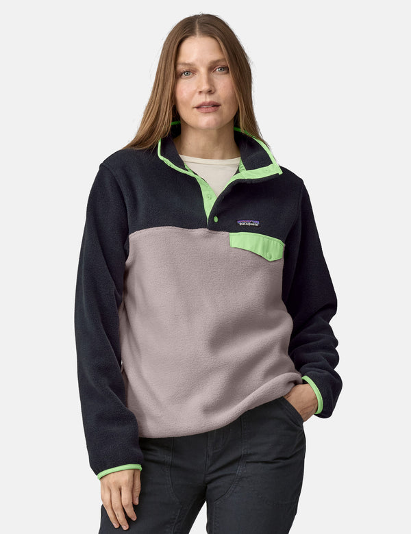 Patagonia Women's LW Synch Fleece Snap-T Pullover - Echo Purple