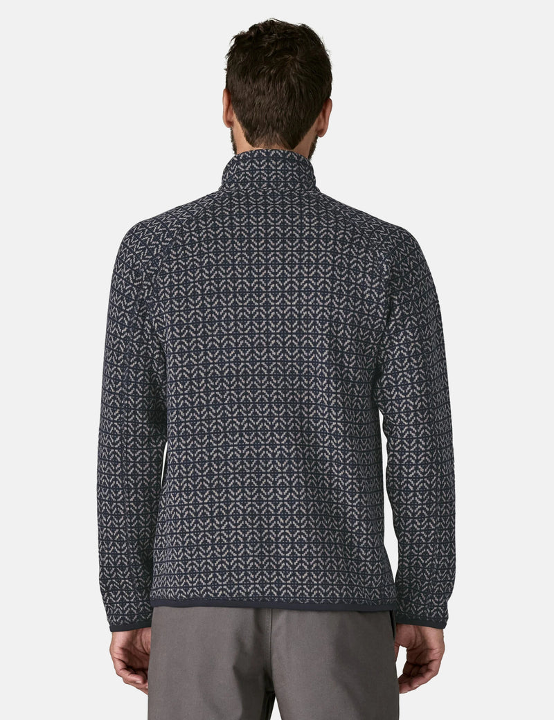Patagonia Better Sweater 1/4 Zip Fleece (Scales) - Sunken Blue