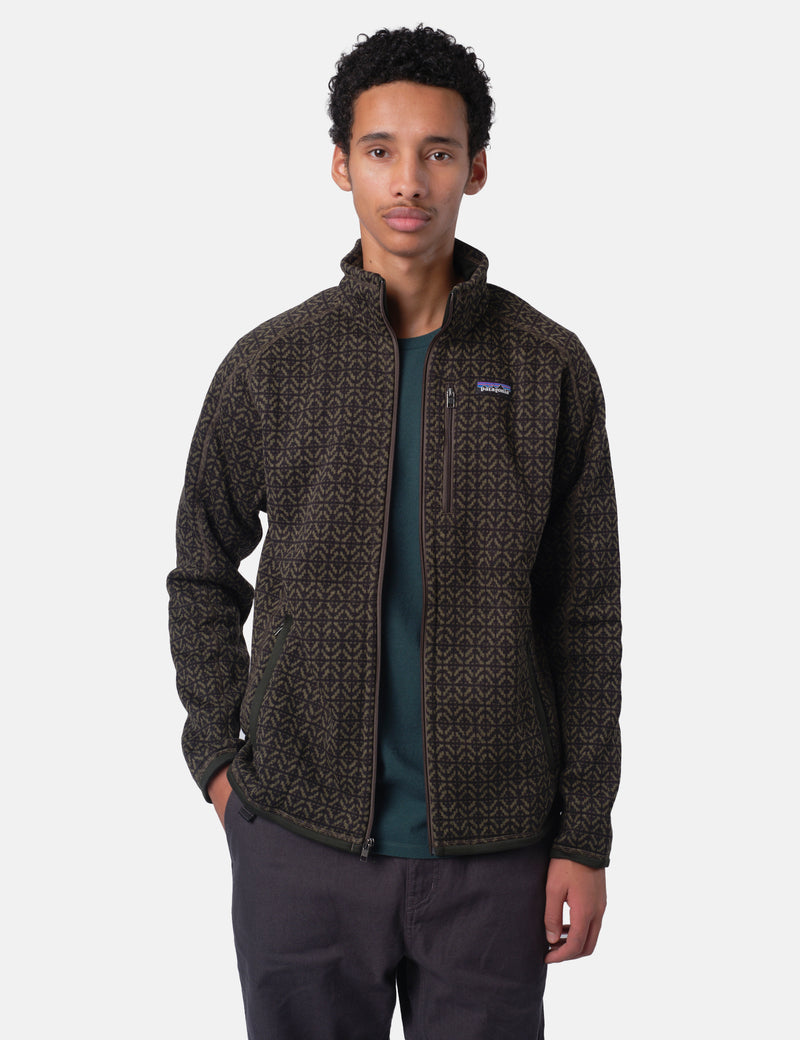 Patagonia Better Sweater Jacket - Scales: Old Growth Green