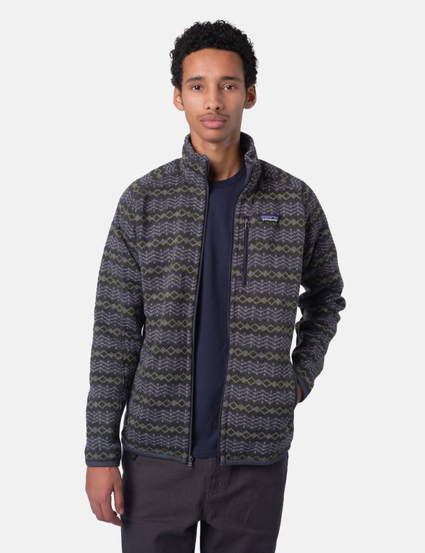 Patagonia Better Sweater Jacket - Woven Together: Smolder Blue