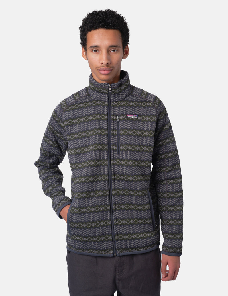 Patagonia Better Sweater Jacket - Woven Together: Smolder Blue