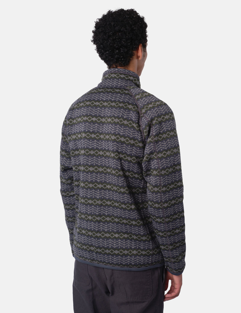 Patagonia Better Sweater Jacket - Woven Together: Smolder Blue