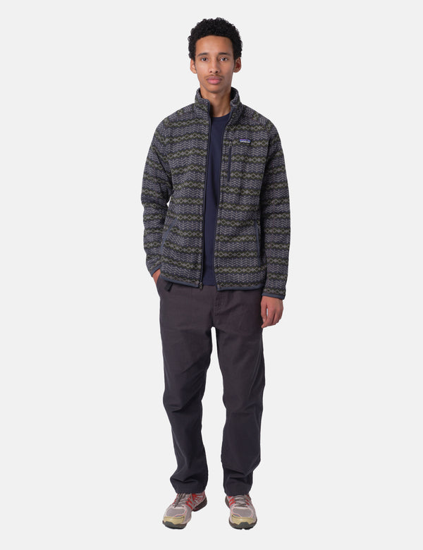Patagonia Better Sweater Jacket - Woven Together: Smolder Blue