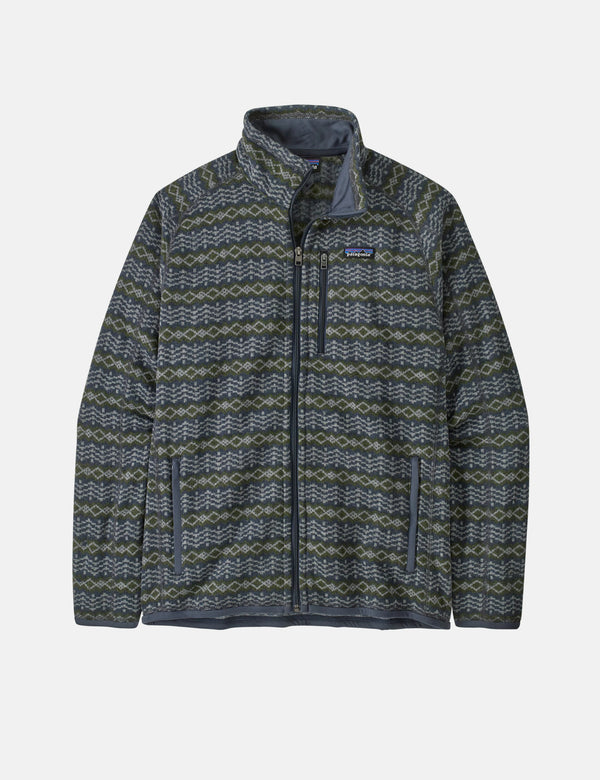 Patagonia Better Sweater Jacket - Woven Together: Smolder Blue