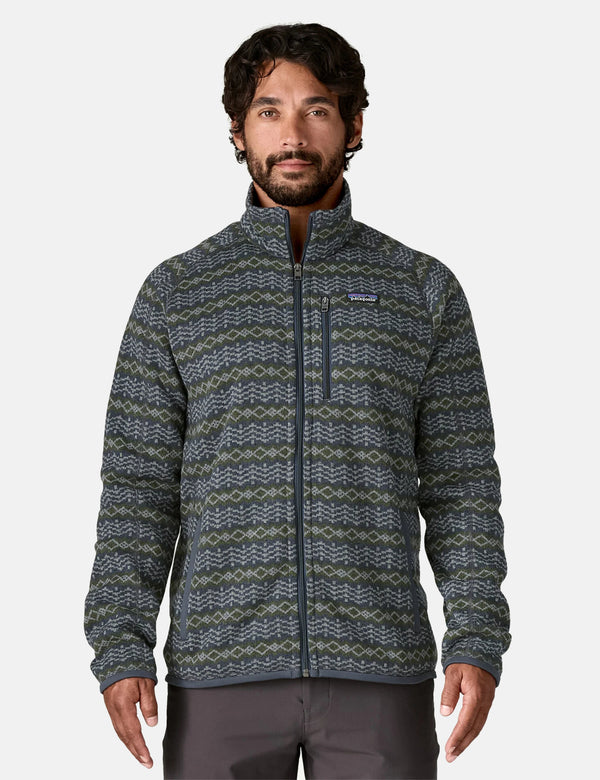 Patagonia Better Sweater Jacket - Woven Together: Smolder Blue