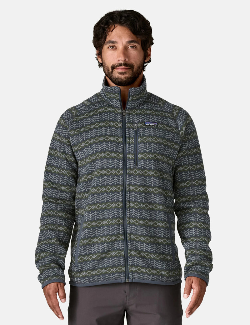Patagonia Better Sweater Jacket - Woven Together: Smolder Blue