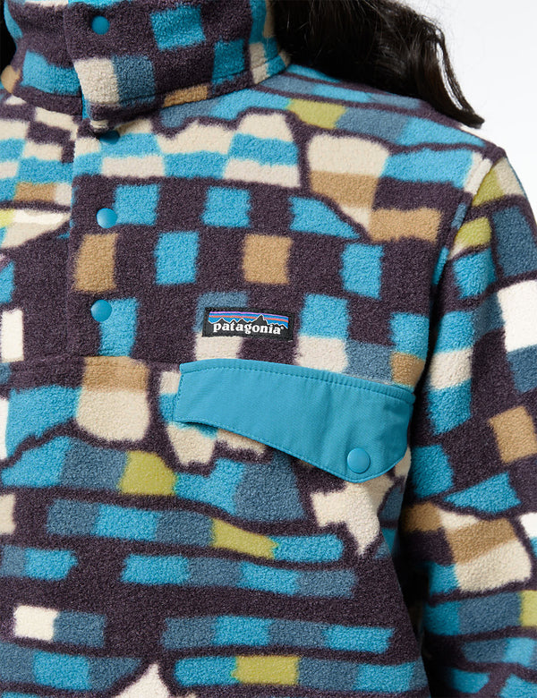 Patagonia LW Synchilla Snap-T Fleece - Fitz Roy Patchwork: Belay Blue