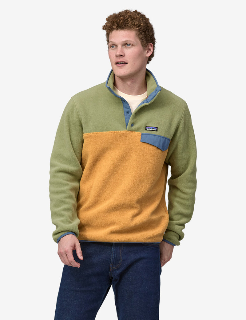 Patagonia Lightweight Synch Snap-T Fleece Pullover - Pufferfish Gold