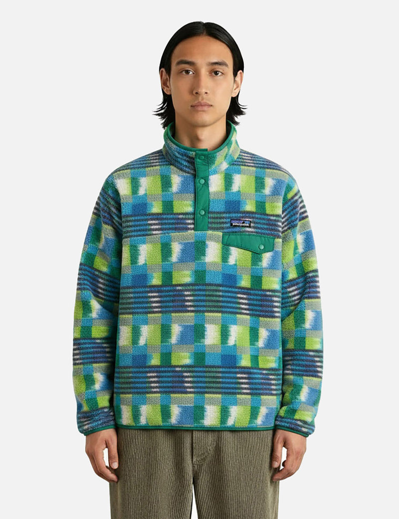 Patagonia LW Synch Snap-T (Painted Lines) Shore Blue | Urban
