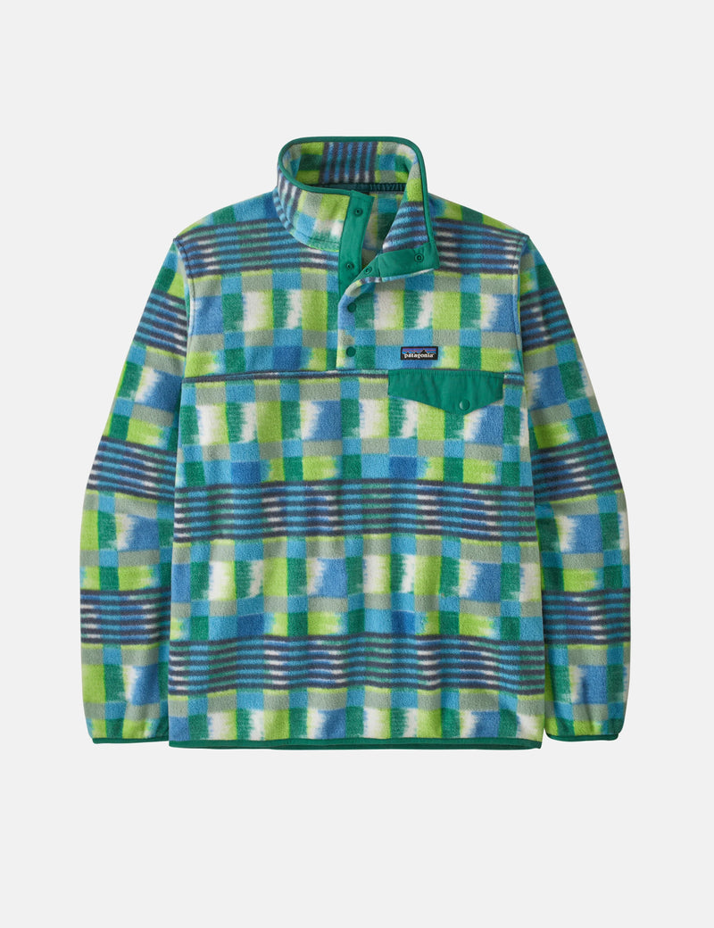 patagonia ロンスプ Patagonia LW Synch Snap-T (Painted Lines) Shore Blue | Urban