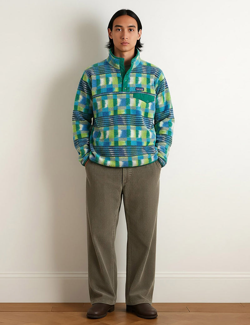 Patagonia LW Synch Snap-T (Painted Lines) Shore Blue | Urban