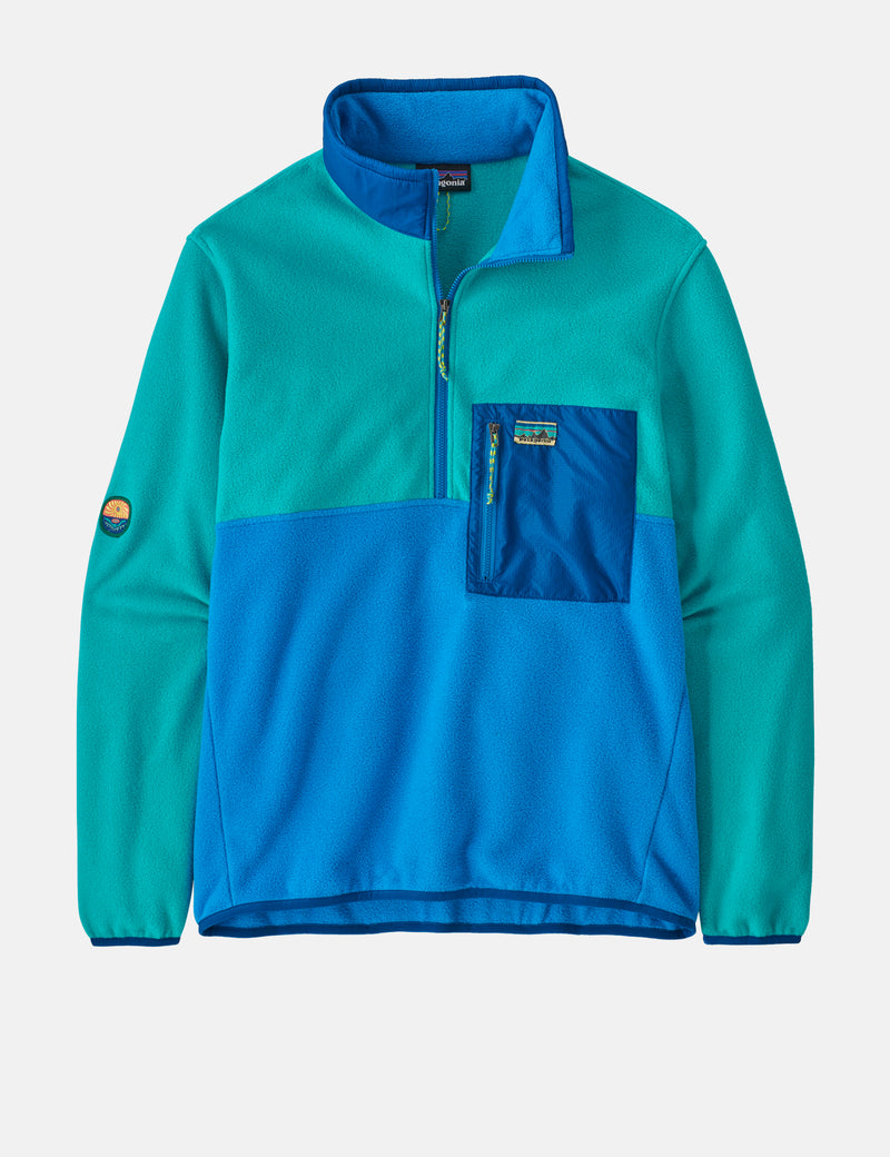 Patagonia Microdini 1/2 Zip Fleece Pullover - Vessel Blue