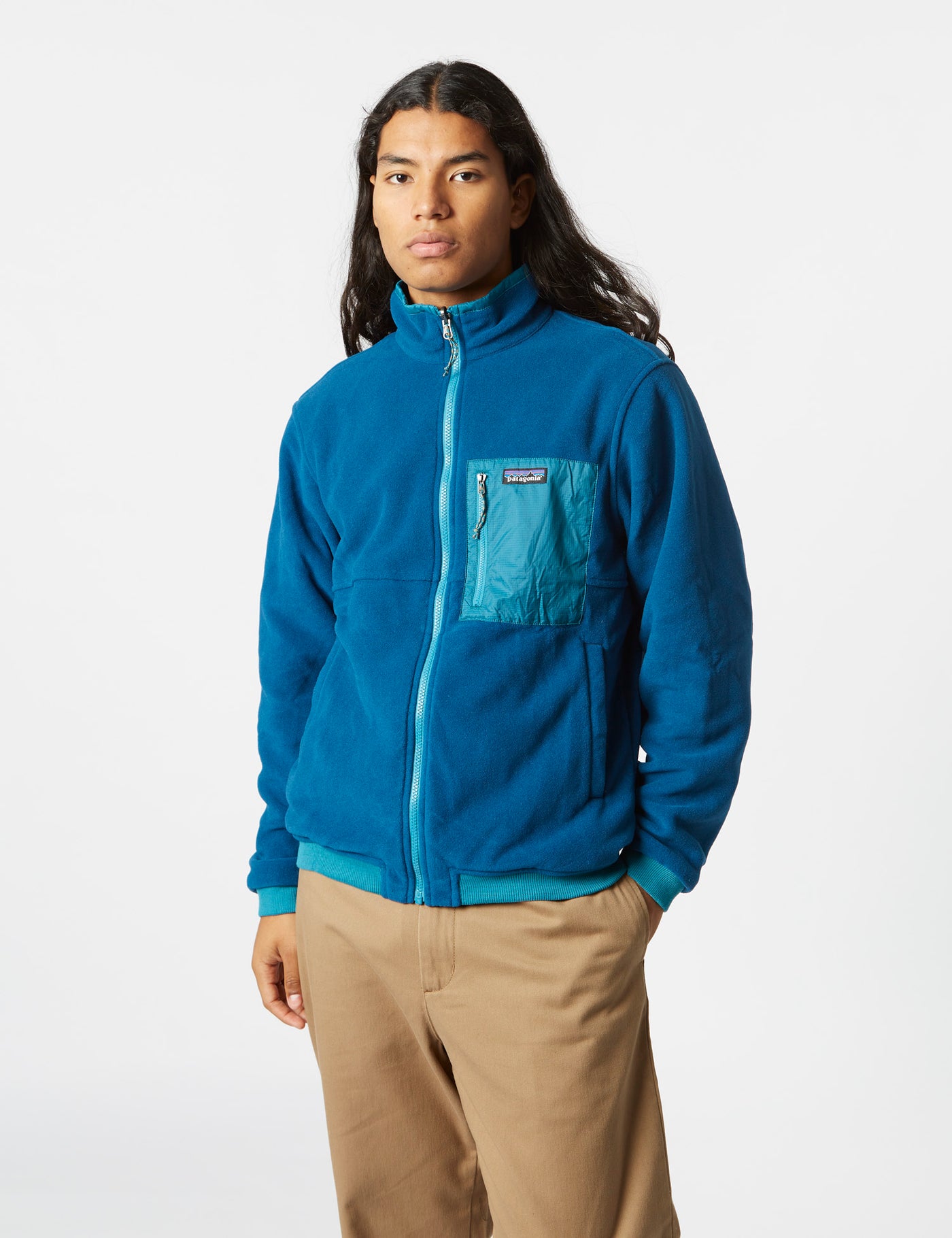 Patagonia Reversible Shelled Microdini Jacket Belay Blue