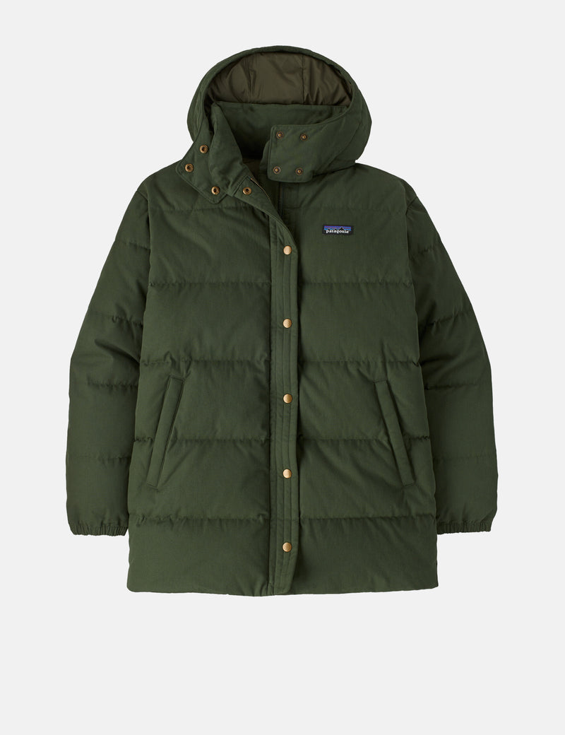 Patagonia Women's Cotton Down Parka - Torrey Pine Green