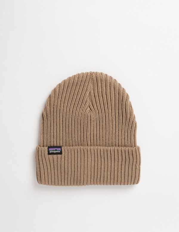 Patagonia Fishermans Rolled Beanie Hat - Ash Tan