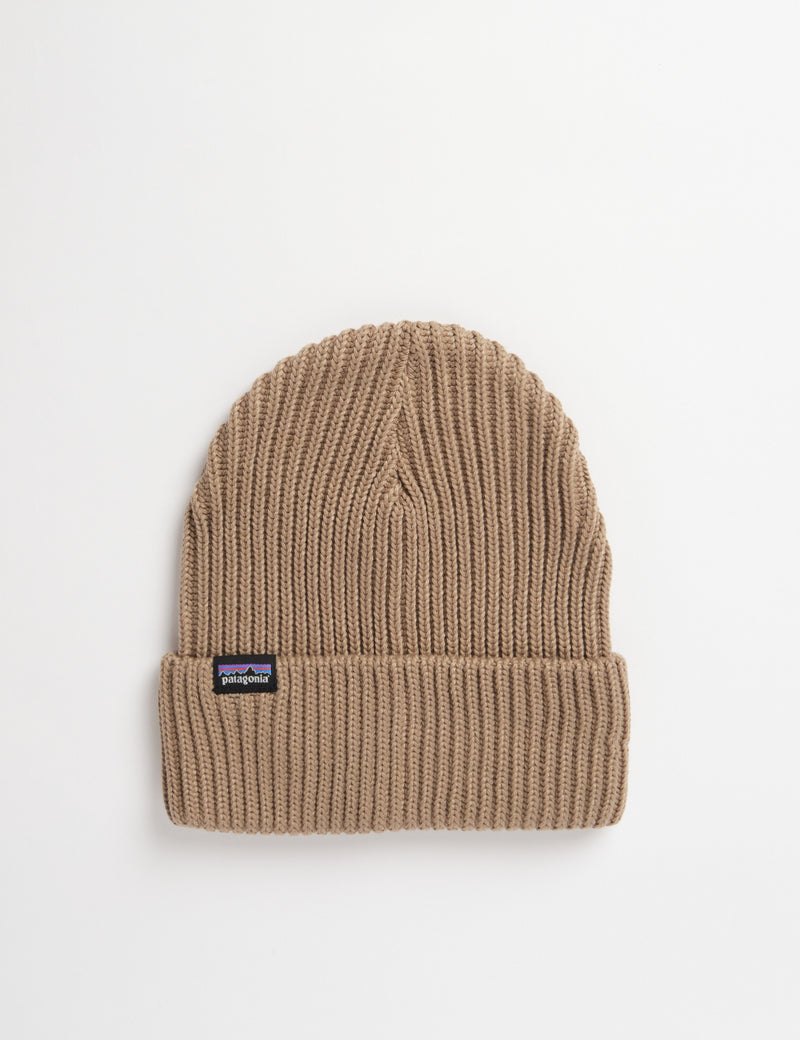 Patagonia Fishermans Rolled Beanie Hat - Ash Tan