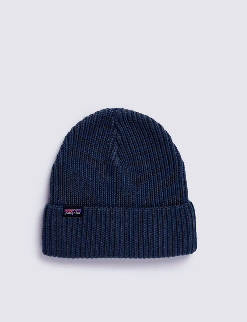 Patagonia Fisherman's Rolled Beanie Hat - Navy Blue