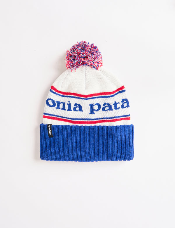 Patagonia Powder Town Beanie (Park Stripe) - Viking Blue