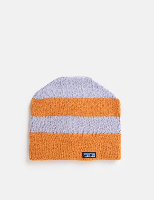 Patagonia Fun Hog OG Rugby Beanie Hat - Dried Mango/Grey