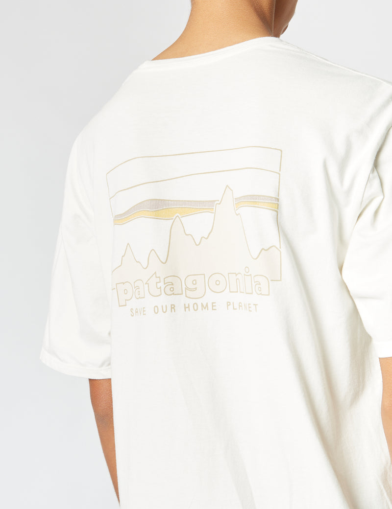 Patagonia '73 Skyline Organic T-Shirt - Birch White