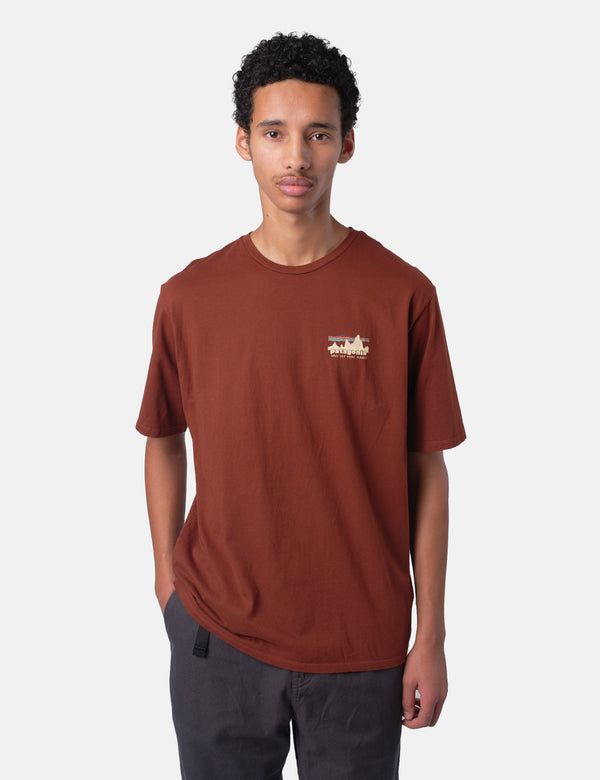 Patagonia '73 Skyline Organic T-Shirt - Dried Vanilla