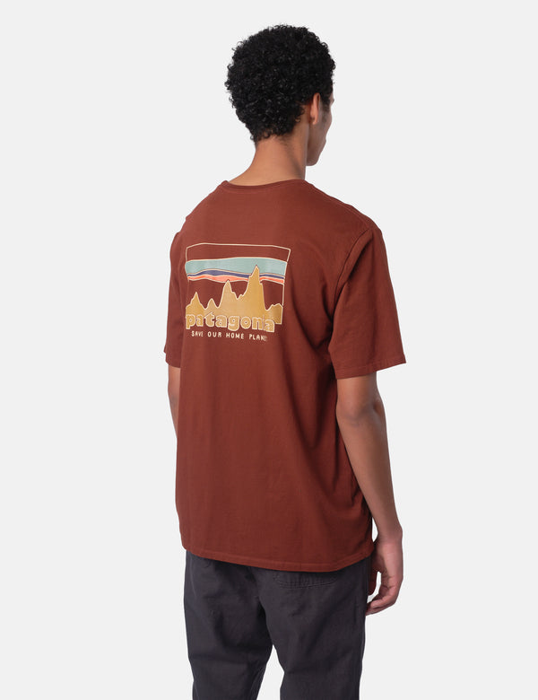 Patagonia '73 Skyline Organic T-Shirt - Dried Vanilla