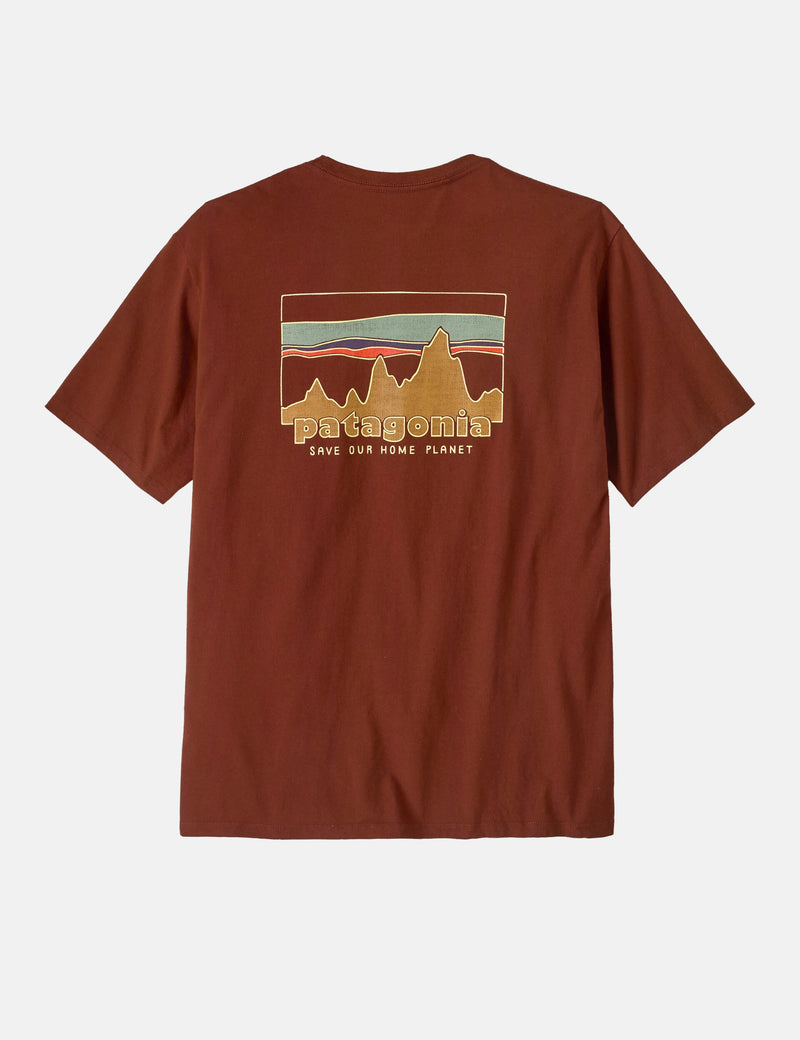 Patagonia '73 Skyline Organic T-Shirt - Dried Vanilla