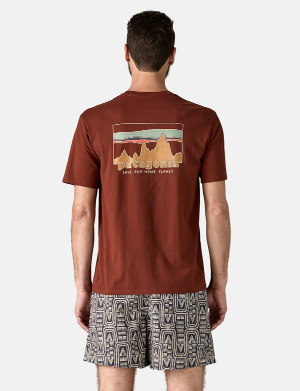 Patagonia '73 Skyline Organic T-Shirt - Dried Vanilla