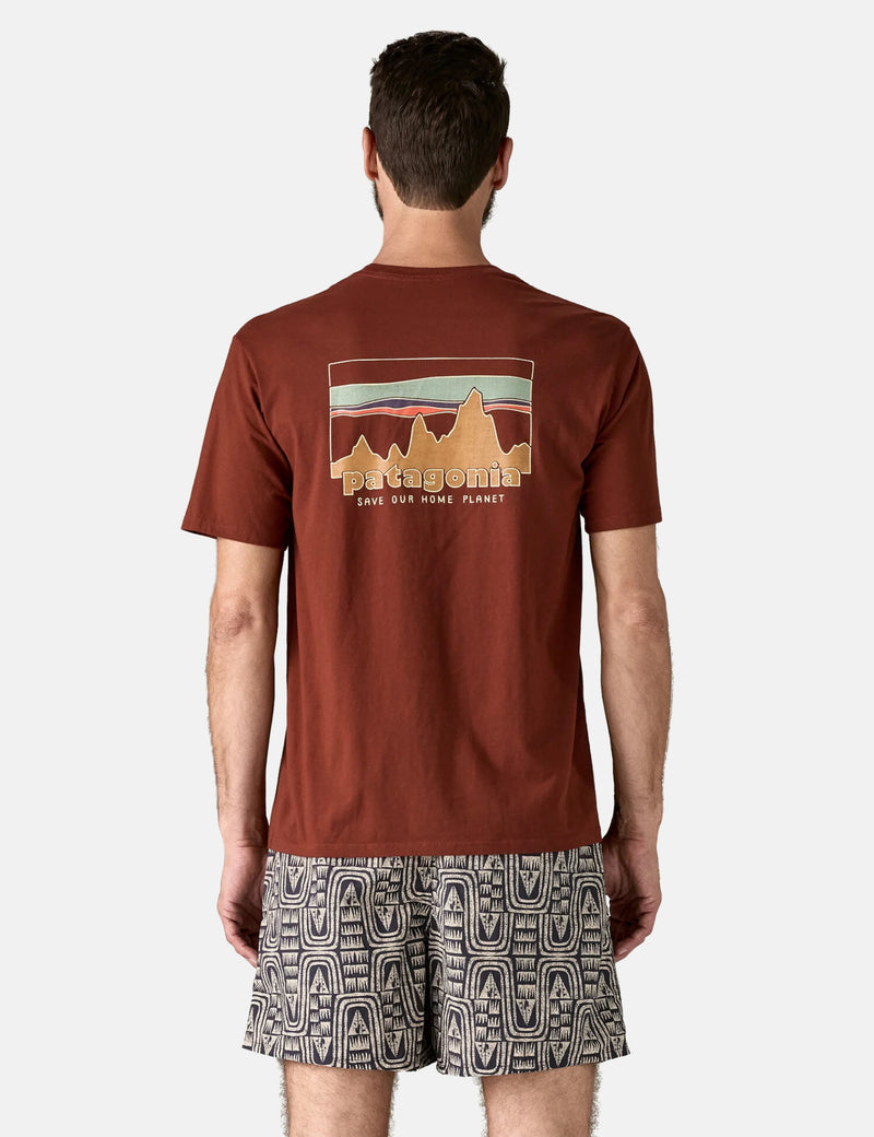 Patagonia '73 Skyline Organic T-Shirt - Dried Vanilla