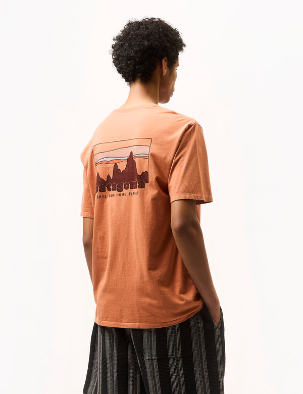 Patagonia '73 Skyline Organic T-Shirt - Sienna Clay