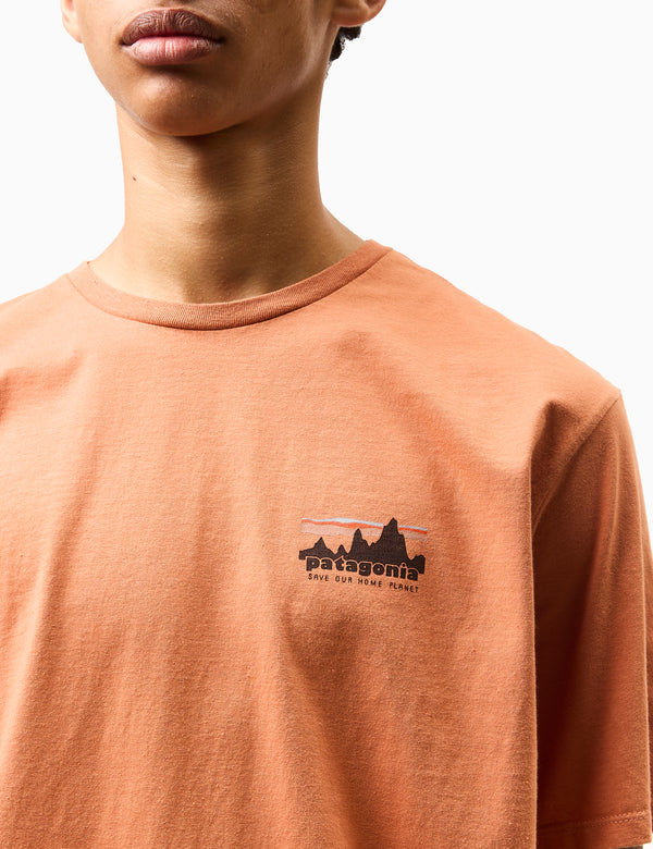 Patagonia '73 Skyline Organic T-Shirt - Sienna Clay