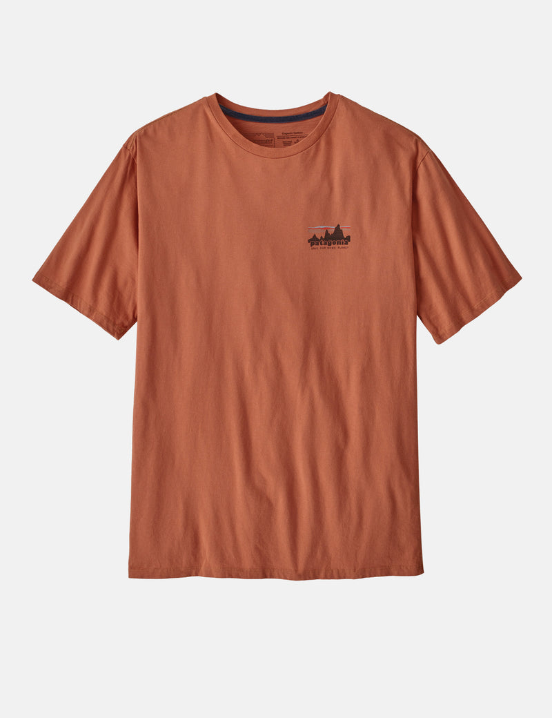 Patagonia '73 Skyline Organic T-Shirt - Sienna Clay