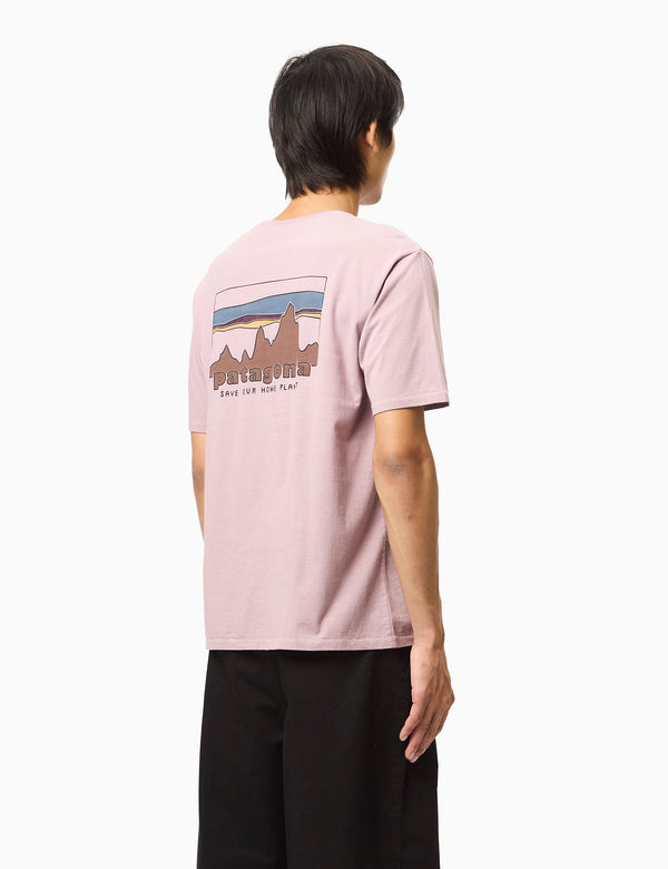 Patagonia '73 Skyline Organic T-Shirt - Stormy Mauve