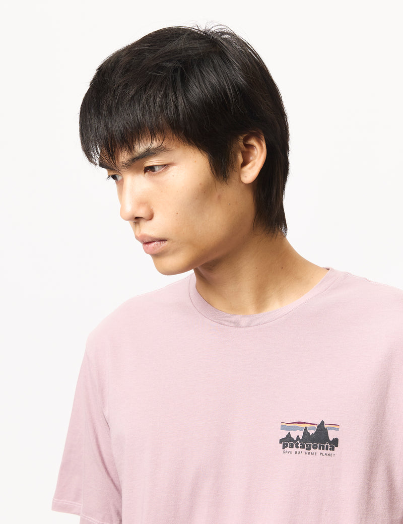 Patagonia '73 Skyline Organic T-Shirt - Stormy Mauve