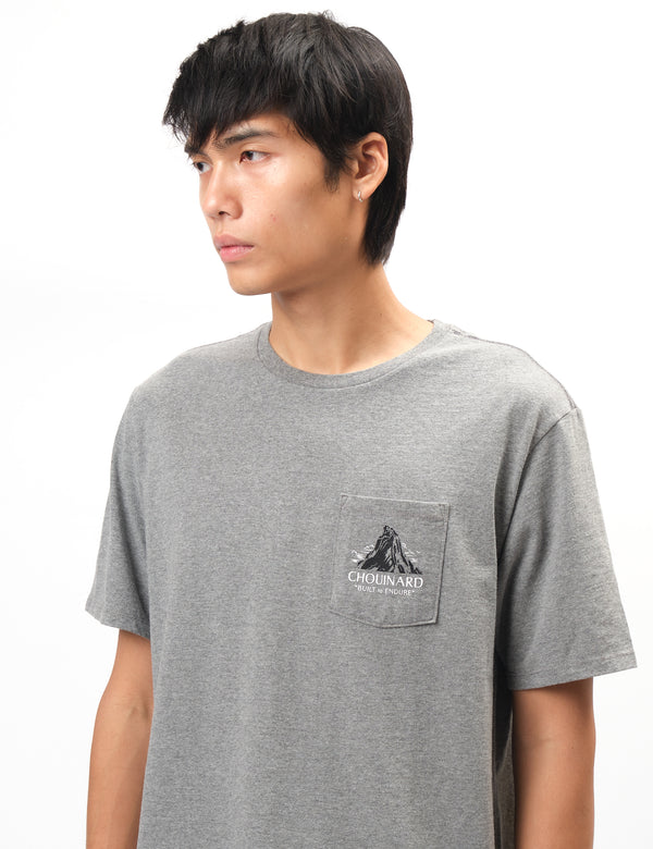 Patagonia Chouinard Crest Pocket Responsibili-Tee T-Shirt - Gravel