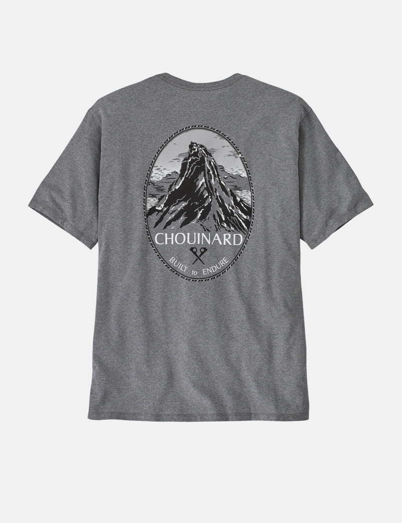 Patagonia Chouinard Crest Pocket Responsibili-Tee T-Shirt - Gravel