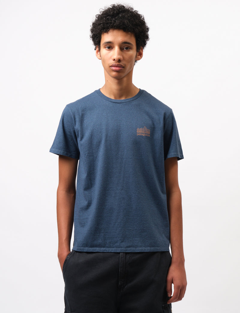 Patagonia Strataspire Responsibili-Tee T-Shirt - Utility Blue