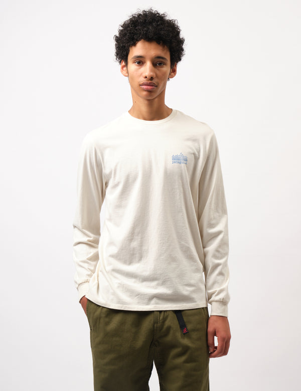 Patagonia Strataspire Long Sleeve T-Shirt - Birch White