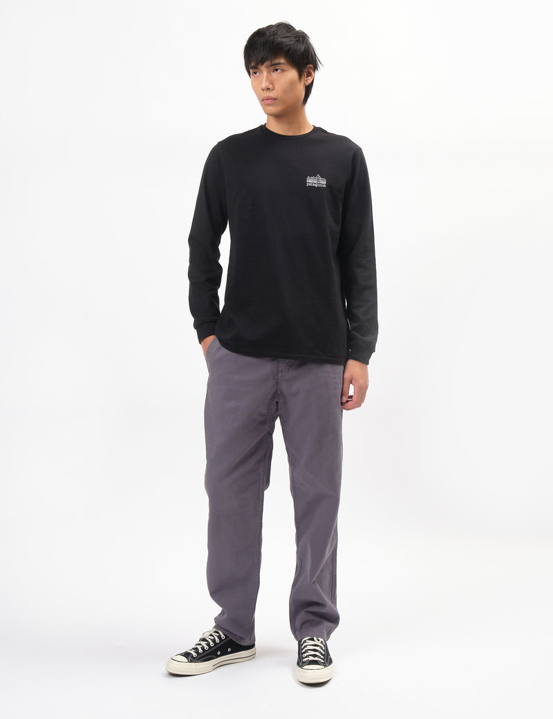 Patagonia Strataspire Long Sleeve T-Shirt - Black