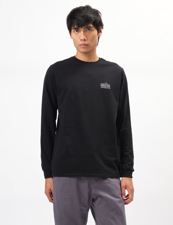 Patagonia Strataspire Long Sleeve T-Shirt - Black