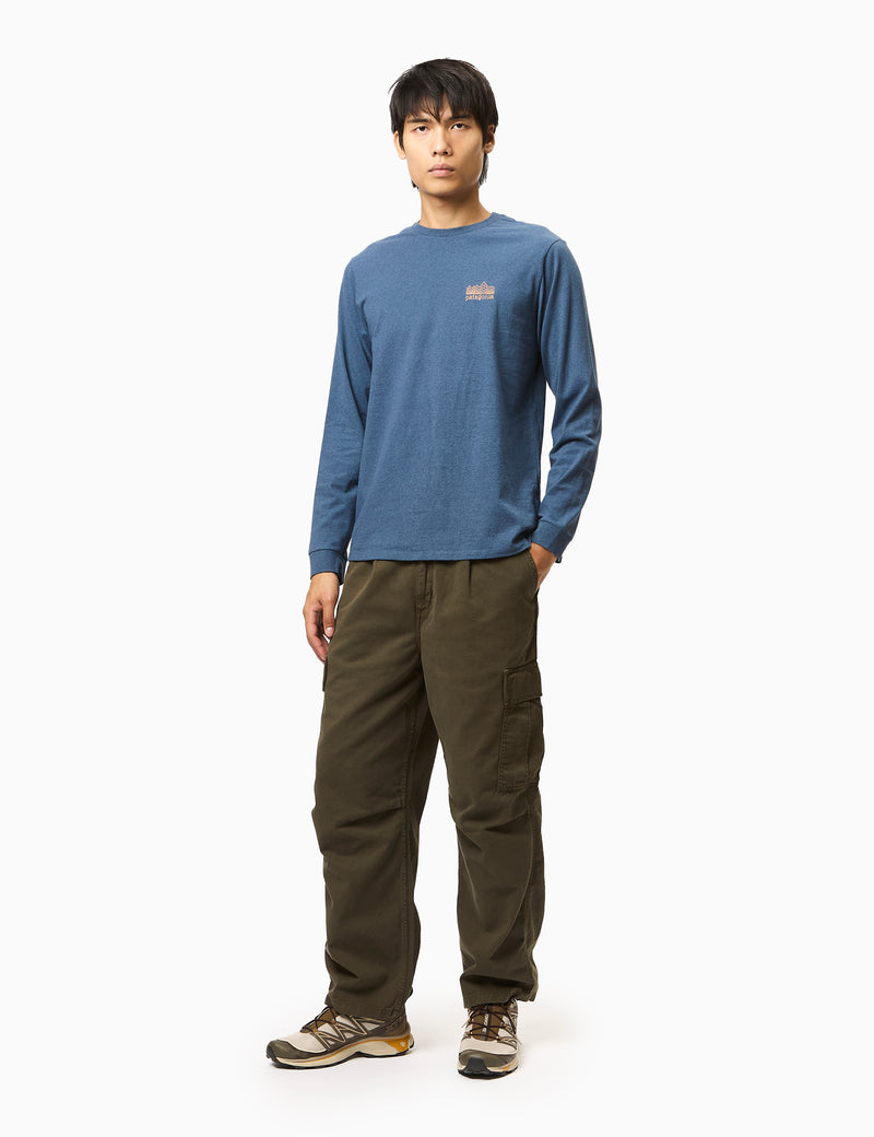 Patagonia Strataspire Long Sleeve T-Shirt - Utility Blue