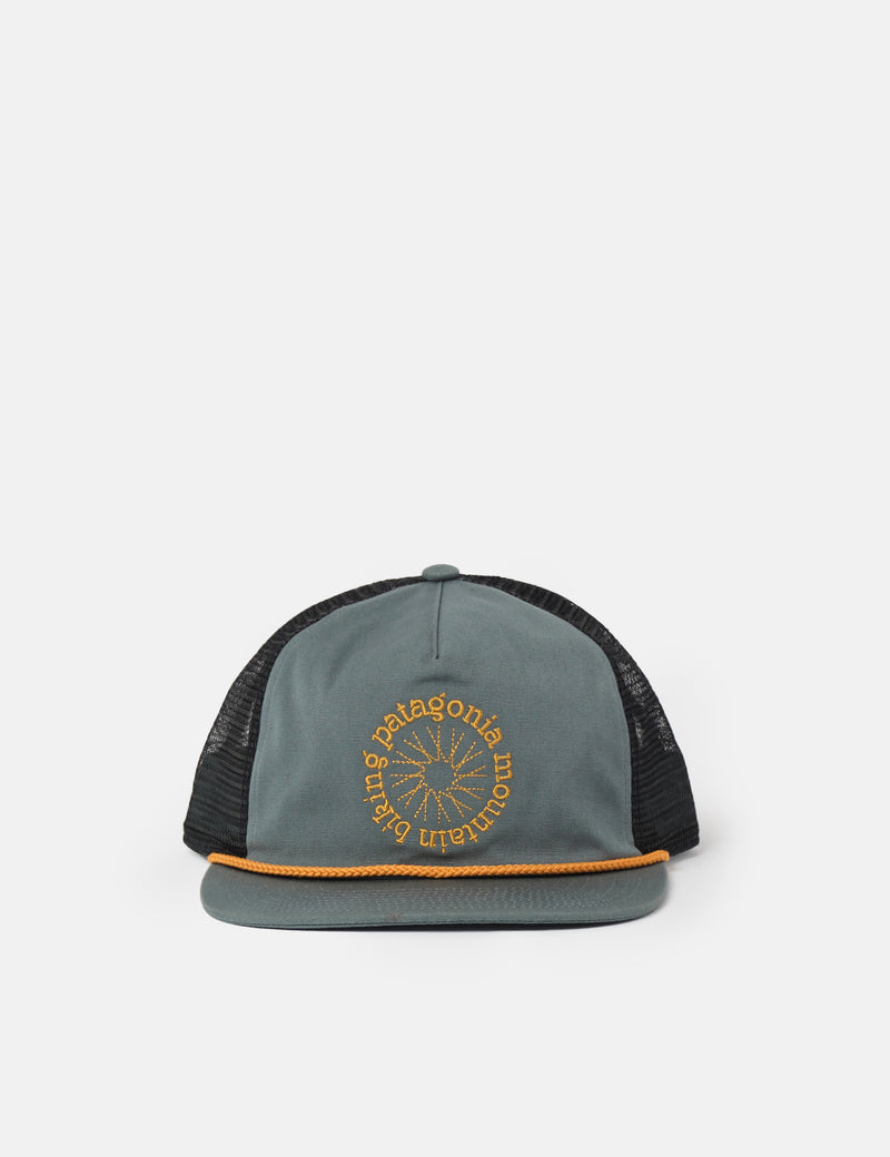 Patagonia Airfarer Spoke Stencil Trucker Cap - Nouveau Green