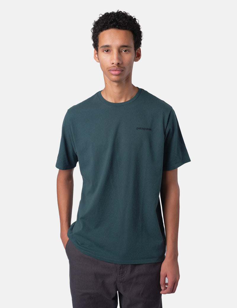 Patagonia P-6 Logo Responsibili-Tee T-Shirt - Cascade Green