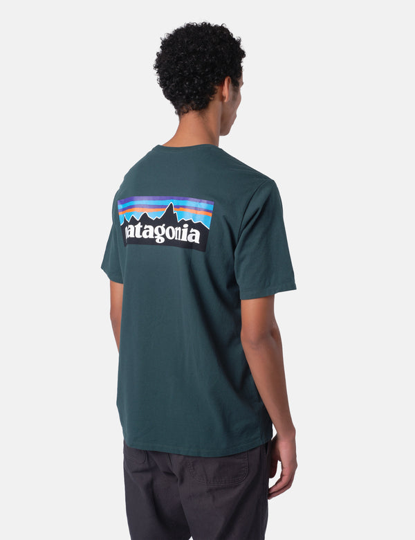 Patagonia P-6 Logo Responsibili-Tee T-Shirt - Cascade Green