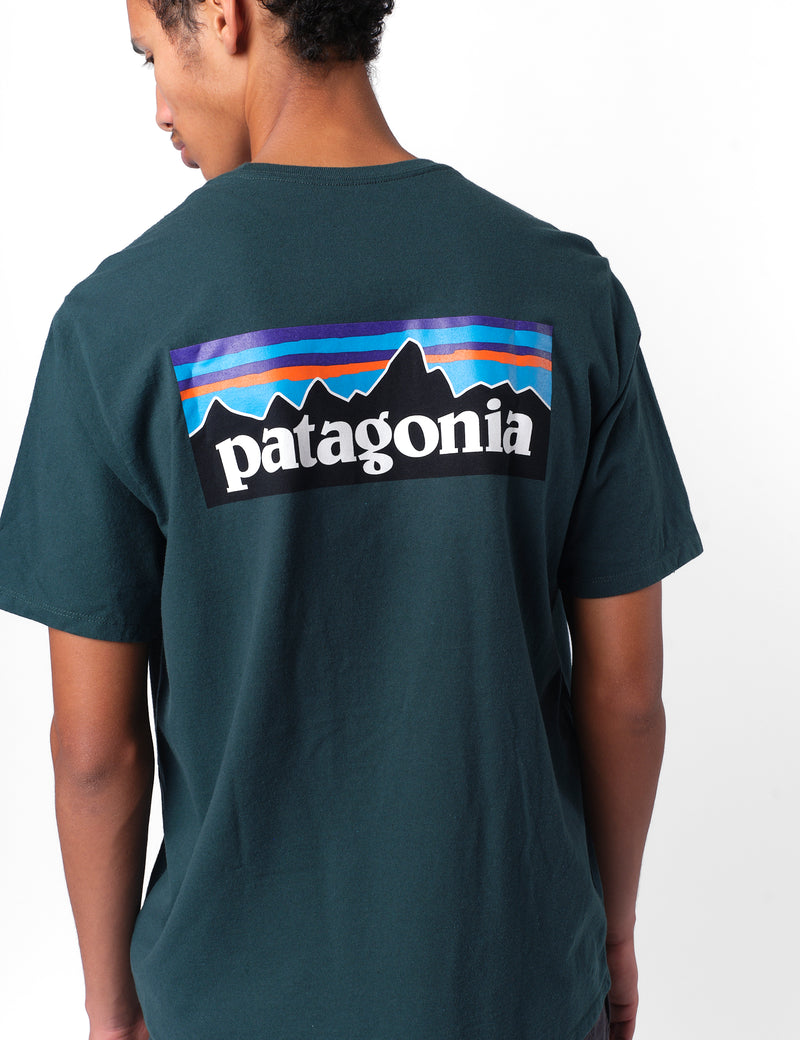 Patagonia P-6 Logo Responsibili-Tee T-Shirt - Cascade Green