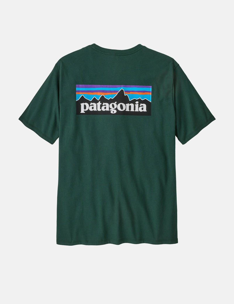 Patagonia P-6 Logo Responsibili-Tee T-Shirt - Cascade Green