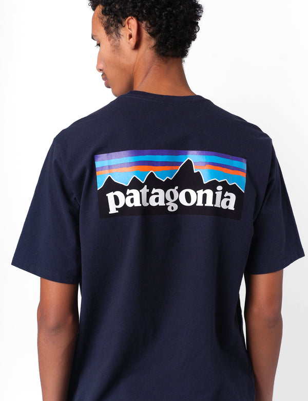 Patagonia P-6 Logo Responsibili-Tee T-Shirt - New Navy Blue